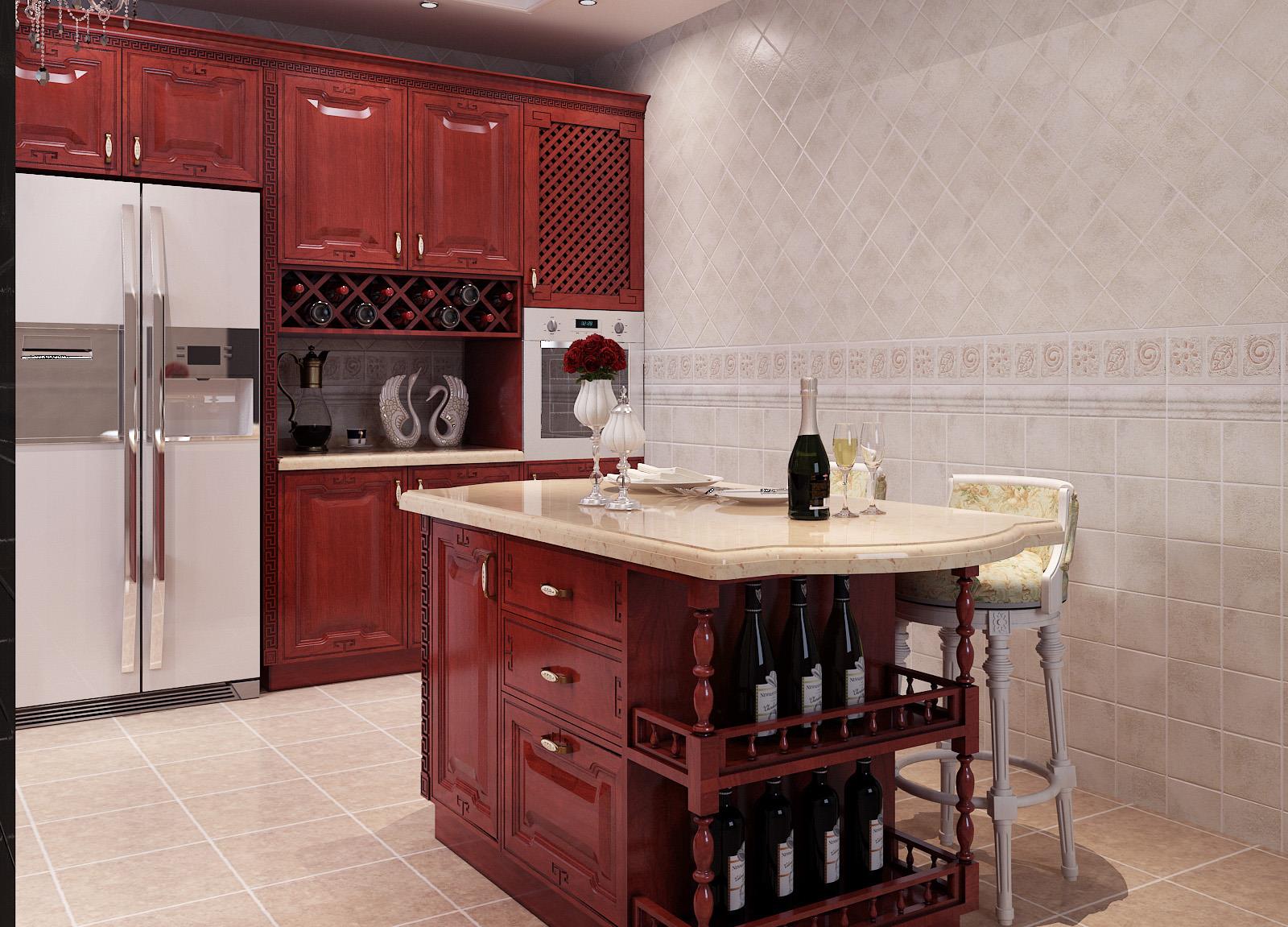 antique solid wood kitchen cabinet