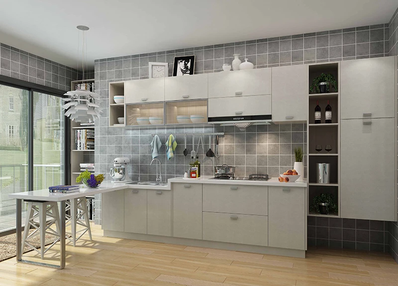 melamine economic kitchen cabinetHM1803H16912 melamine economic kitchen cabinetHM1803H16912