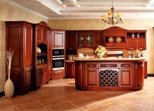 Kabinet Dapur Kayu Pepejal Tahan Lama