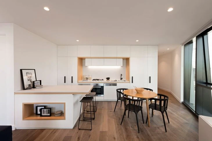 Almari Dapur Lacquer Putih