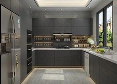 Kabinet Dapur Bergaya Hitam