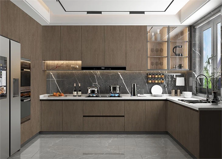 Invisible Handle Kitchen Cabinet